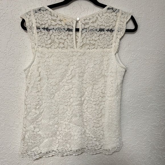 Large Monteau Woman’s Dress Shirt | Off White Lace and Slip - Picture 3 of 6